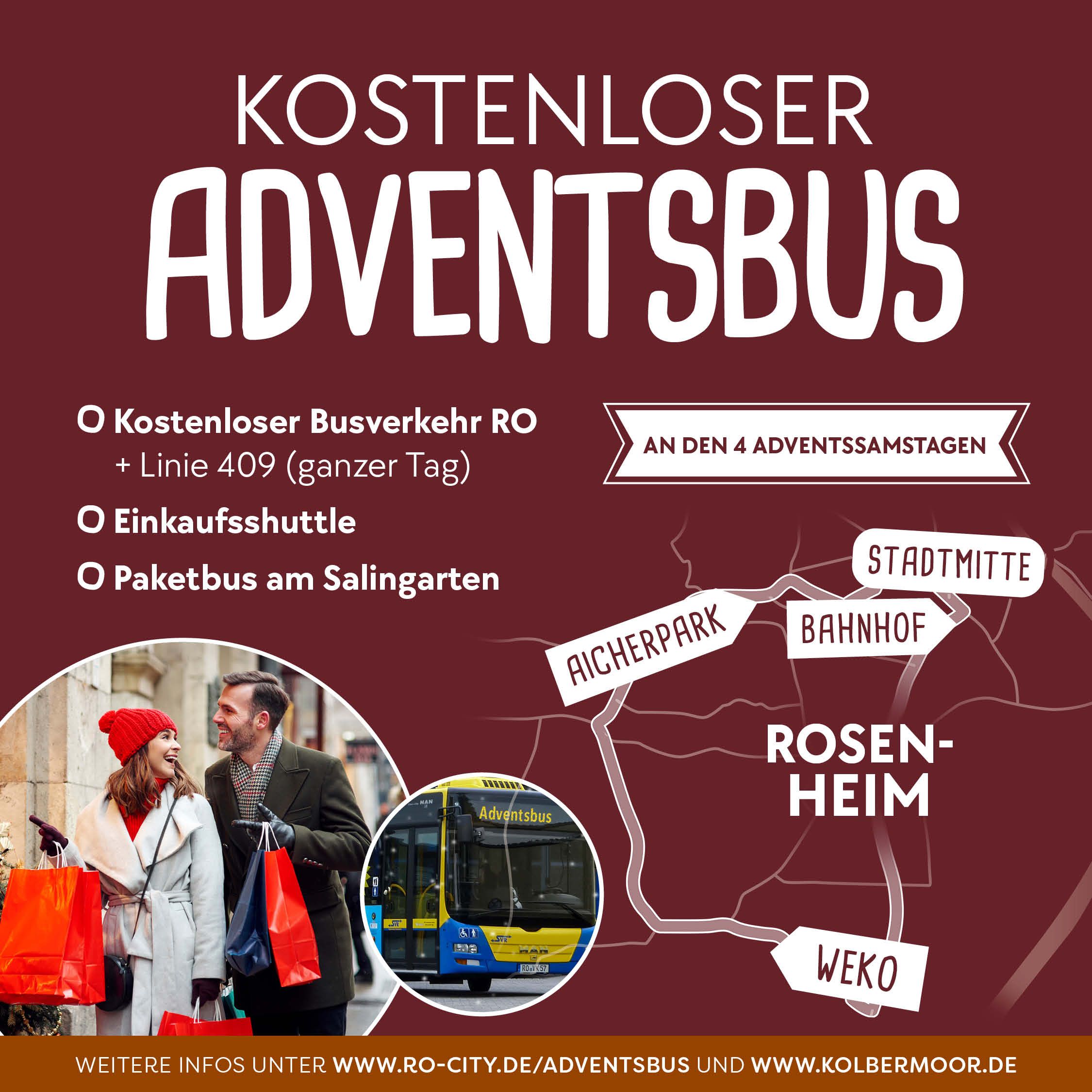 Kostenloser Adventsbus in Rosenheim